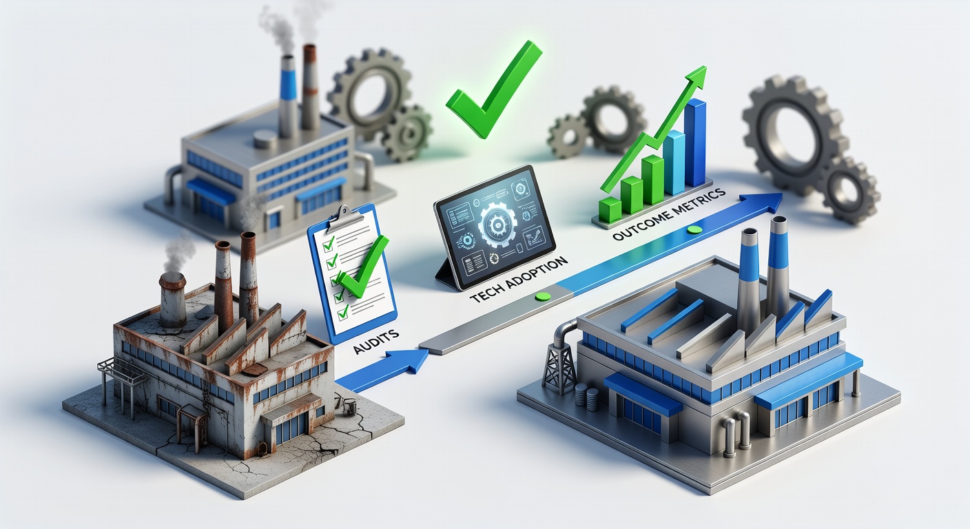 Case study timeline for manufacturing compliance