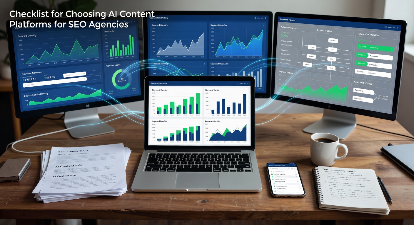 Hero image for Checklist for Choosing AI Content Platforms for SEO Agencies