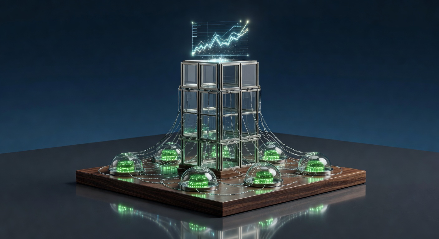 Futuristic control tower illustrating AI platforms for multi-website SEO optimization 2026