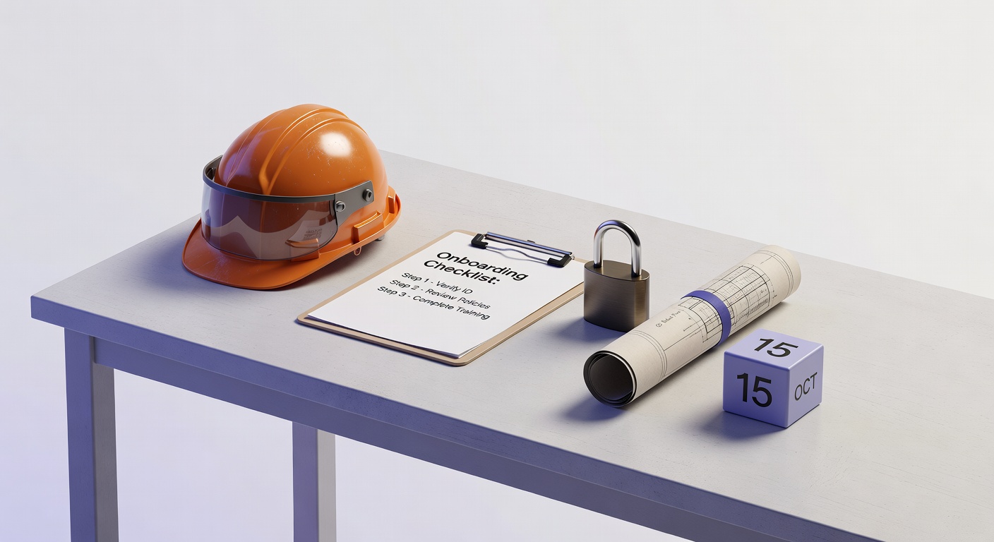 3D illustration of onboarding gig workers best practices with tools