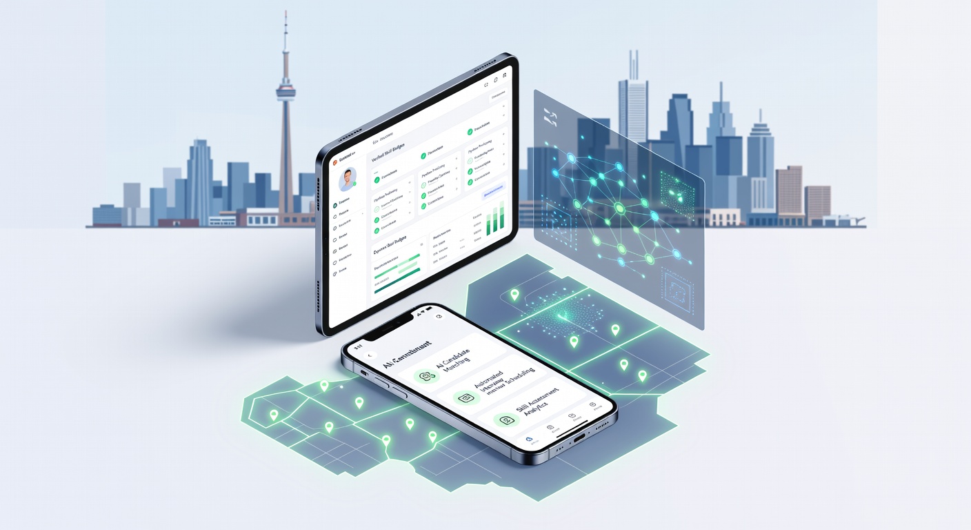 Futuristic staffing tech in action