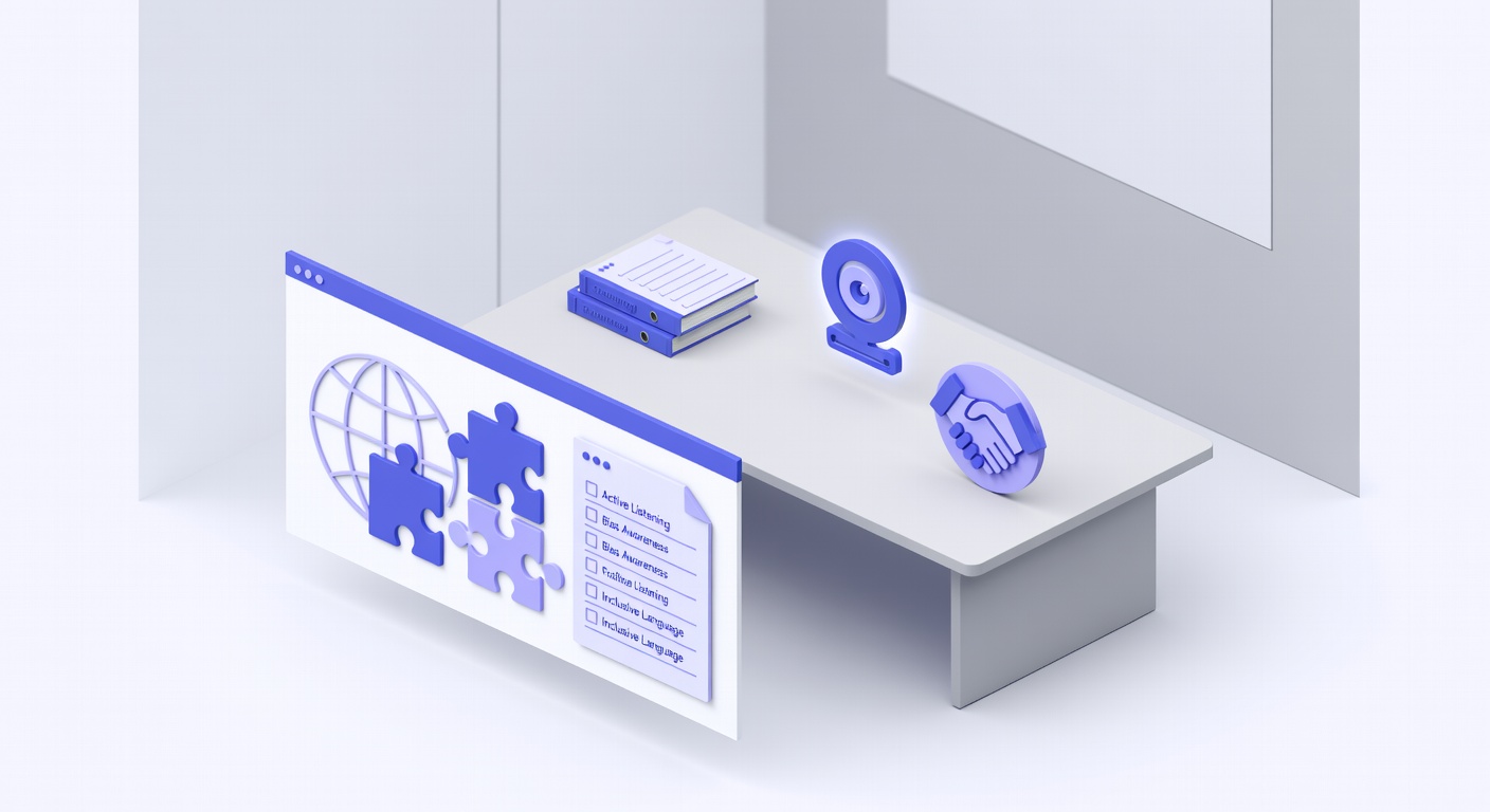 Diverse new hires engaging in a cultural sensitivity training session on their first day