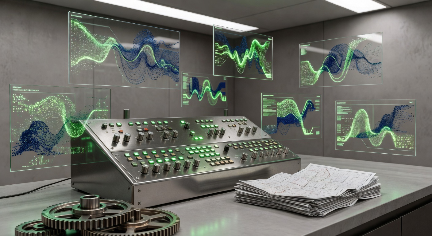 Metaphorical control room illustrating AI SEO content automation FAQ for agencies
