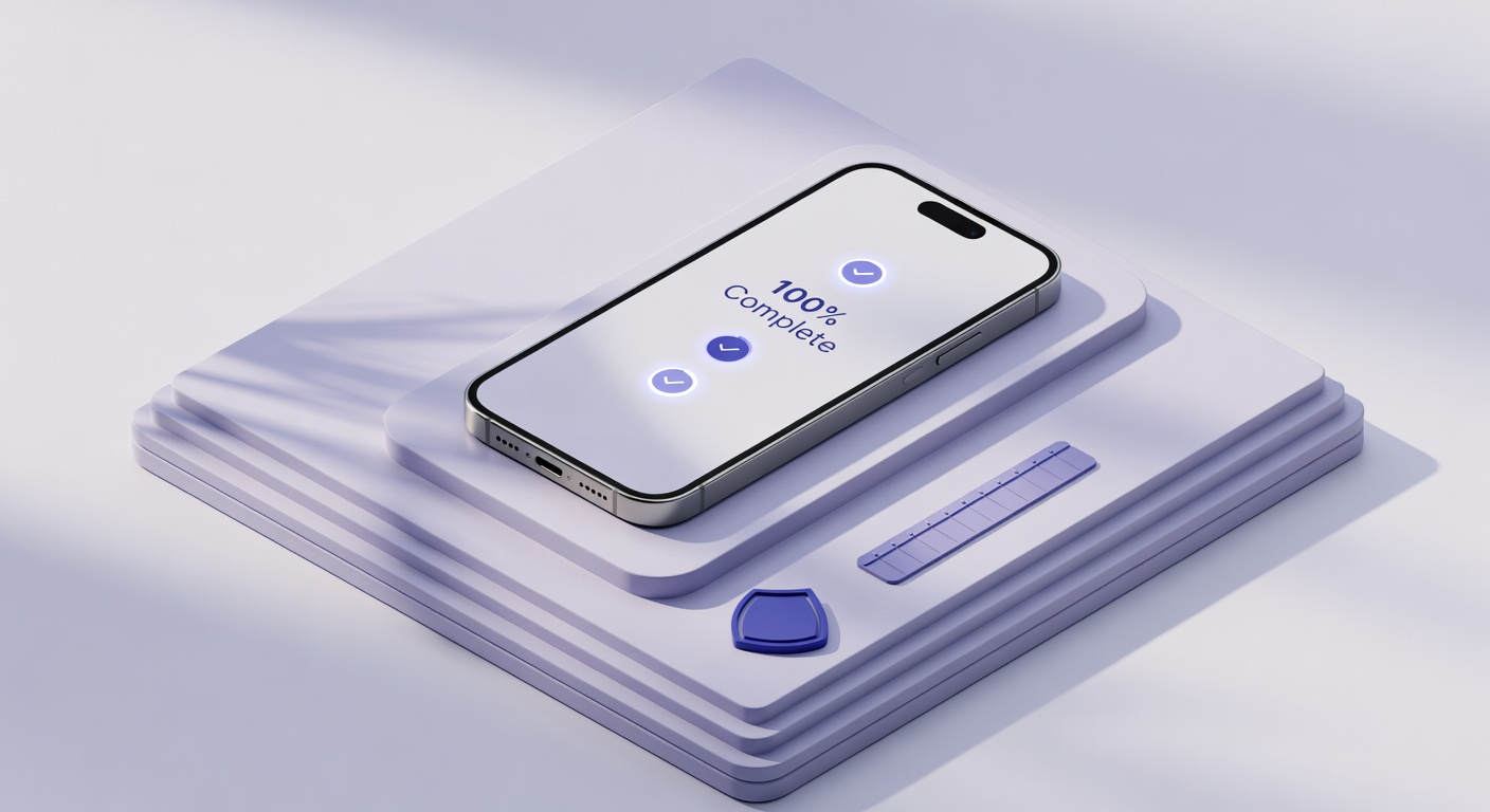 isometric close-up of smartphone digital onboarding packet for global employee onboarding challenges