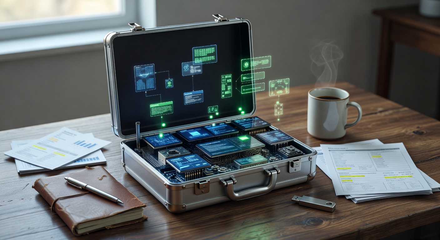 AI scale blog content for solo founders 2026 control center briefcase