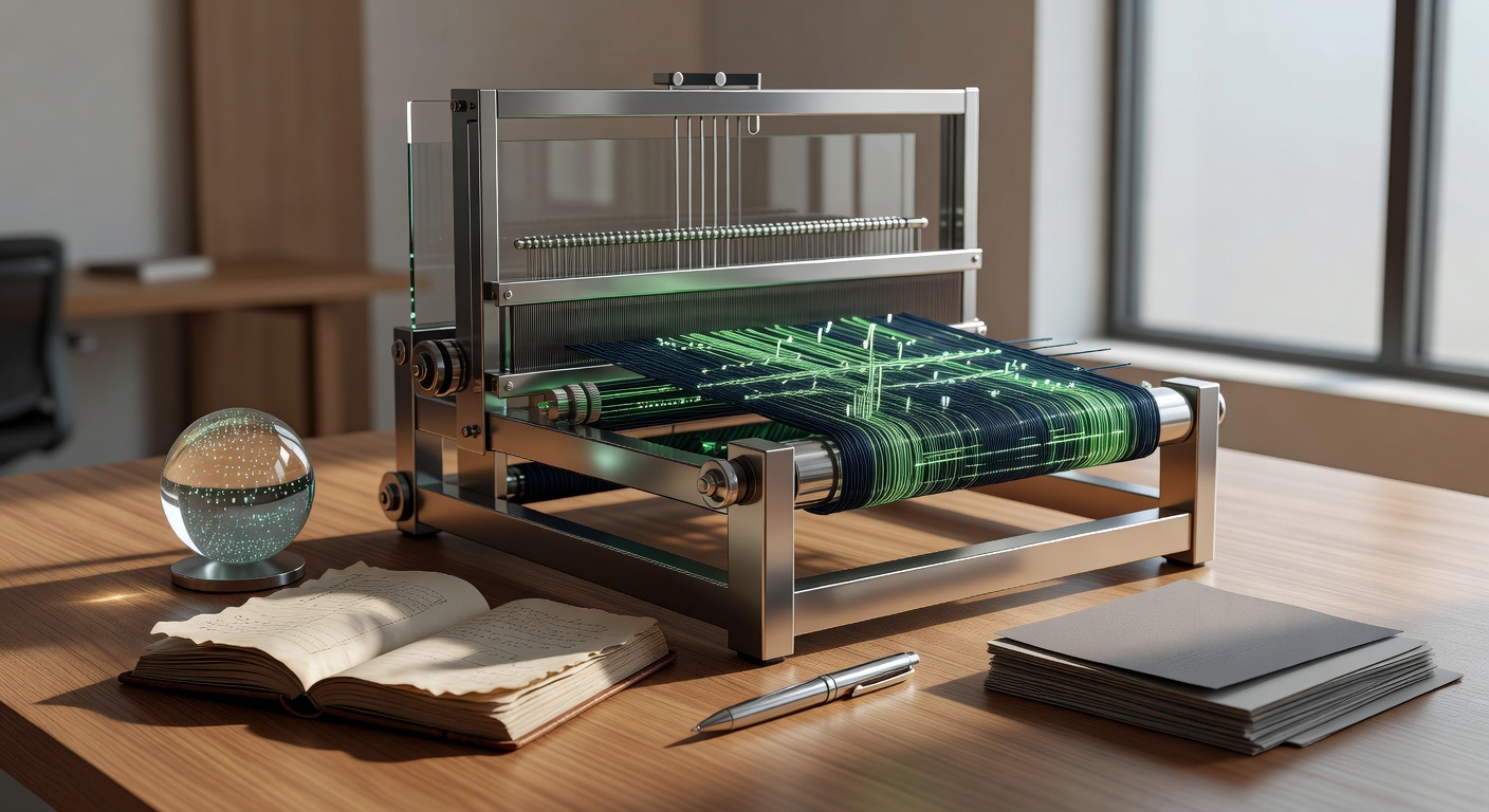 AI scale blog content for solo founders 2026 weaving automation metaphor