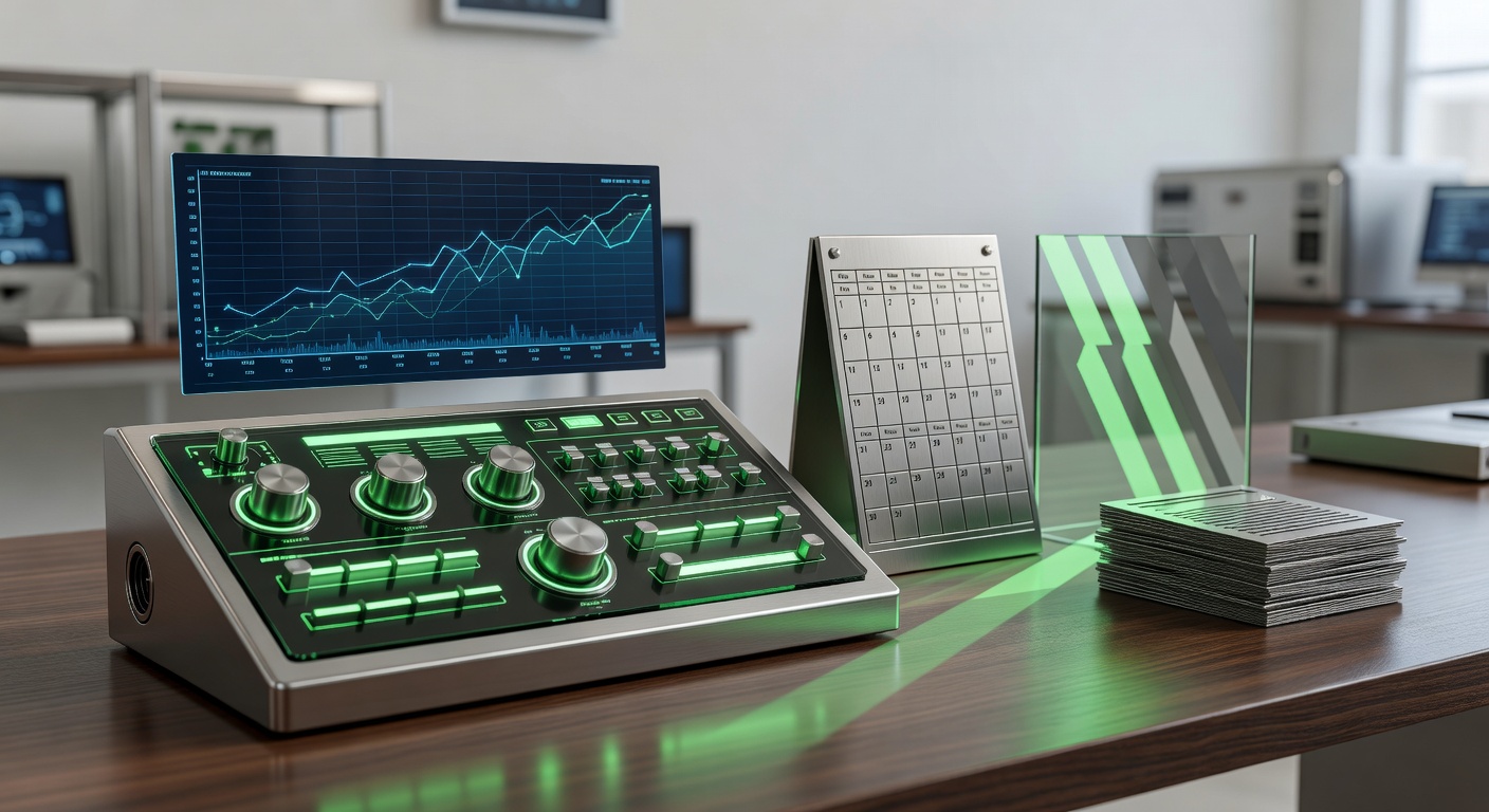 Futuristic control panel illustrating automate SEO blog management with AI 2026