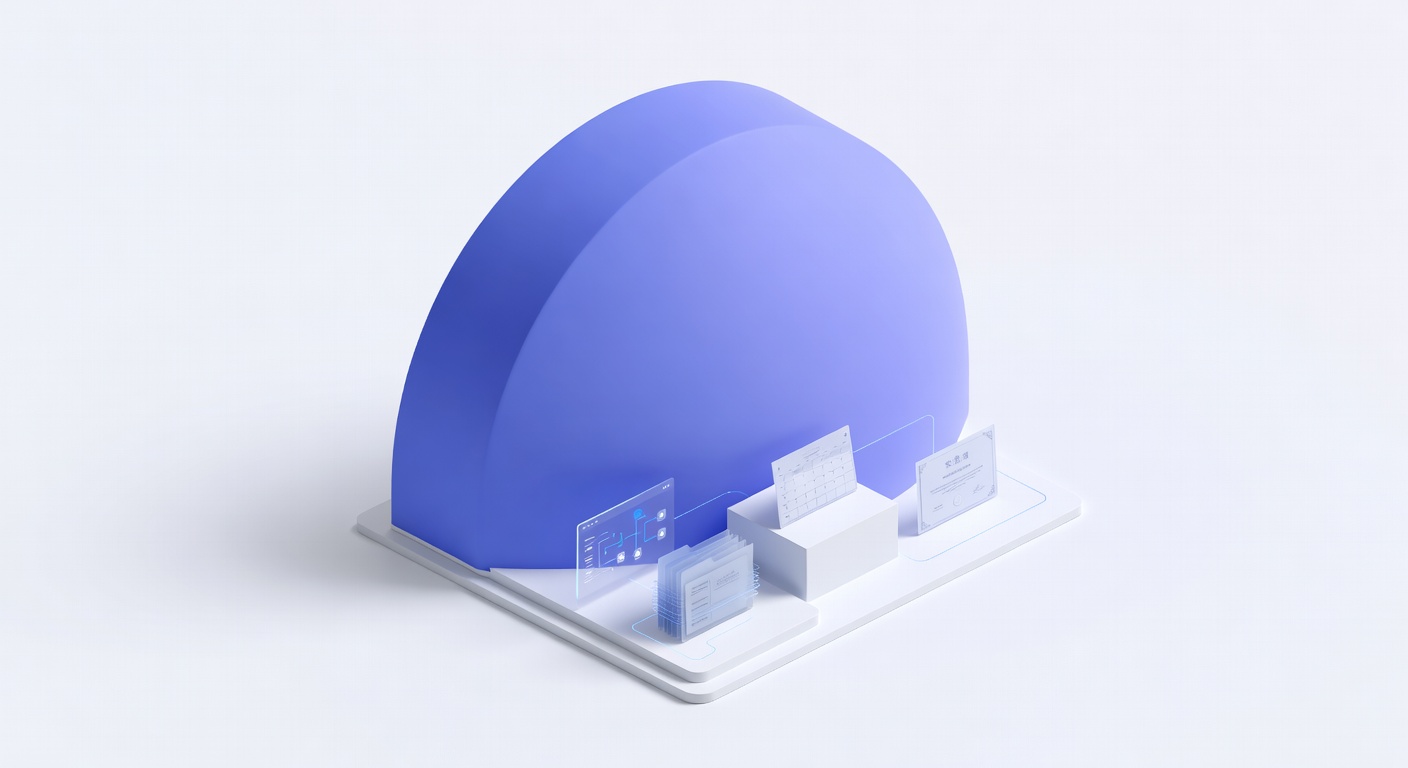Isometric illustration of mental health support in employee onboarding shield