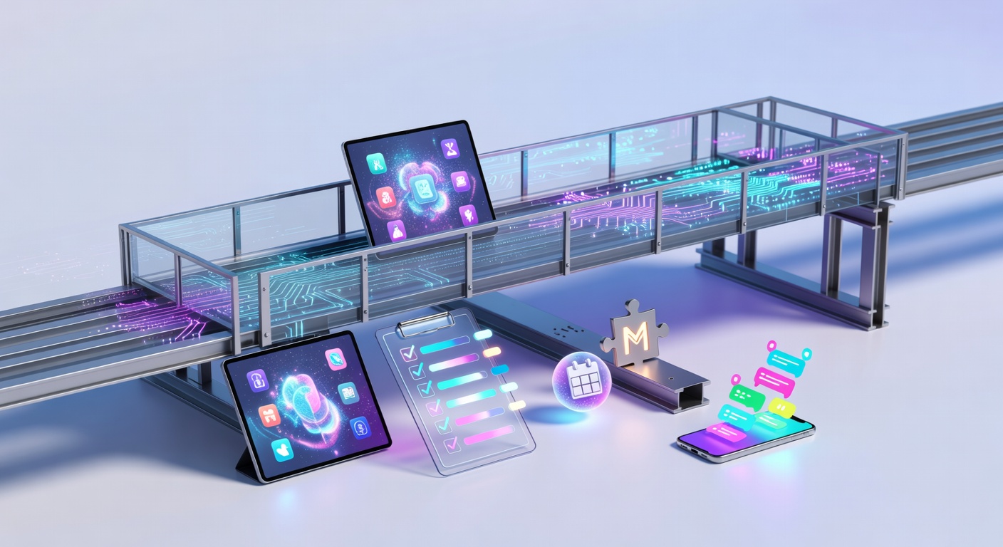 Illustration of tech bridge symbolizing onboarding Gen Z employees journey
