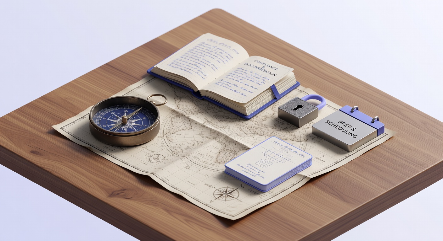 Illustration of remote employee onboarding best practices with navigation metaphor