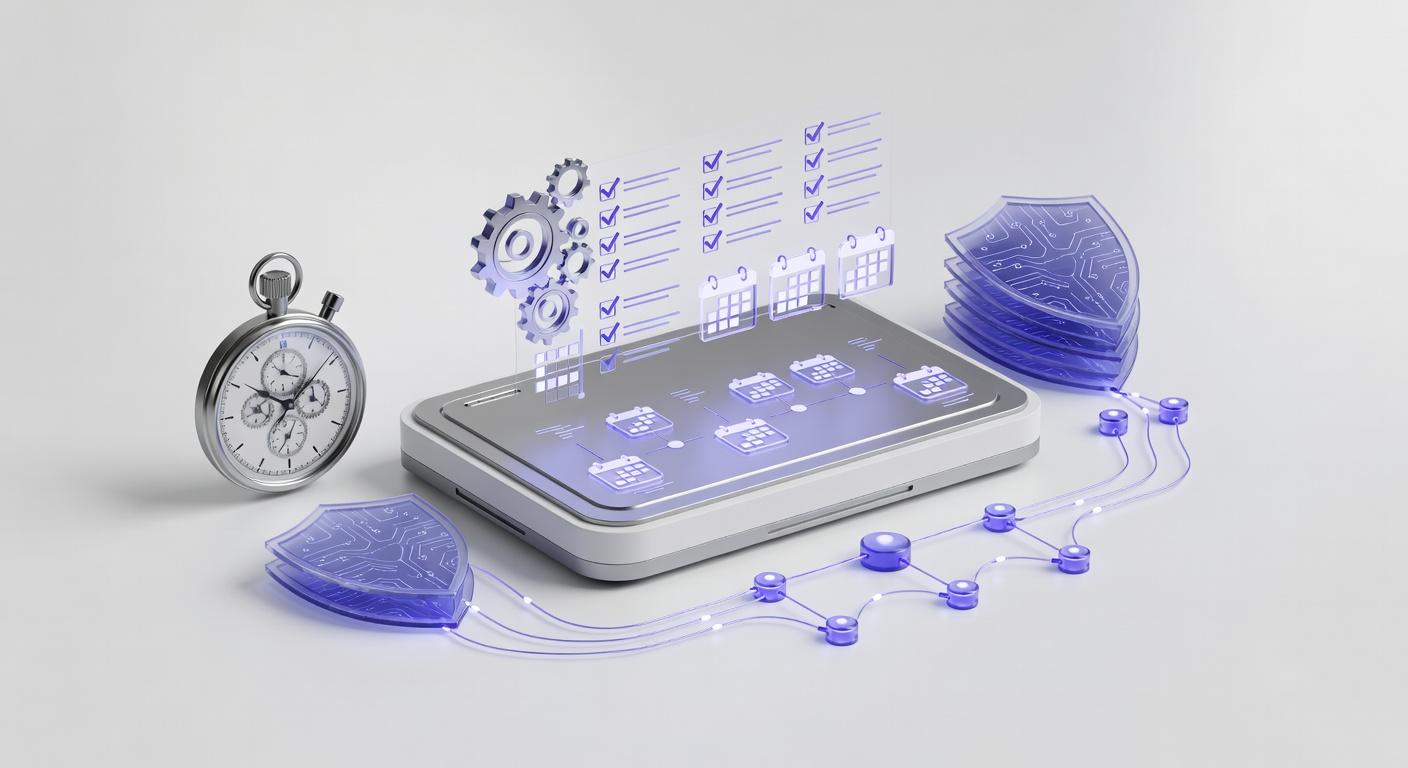 Illustration of remote employee onboarding best practices with digital dashboard metaphor