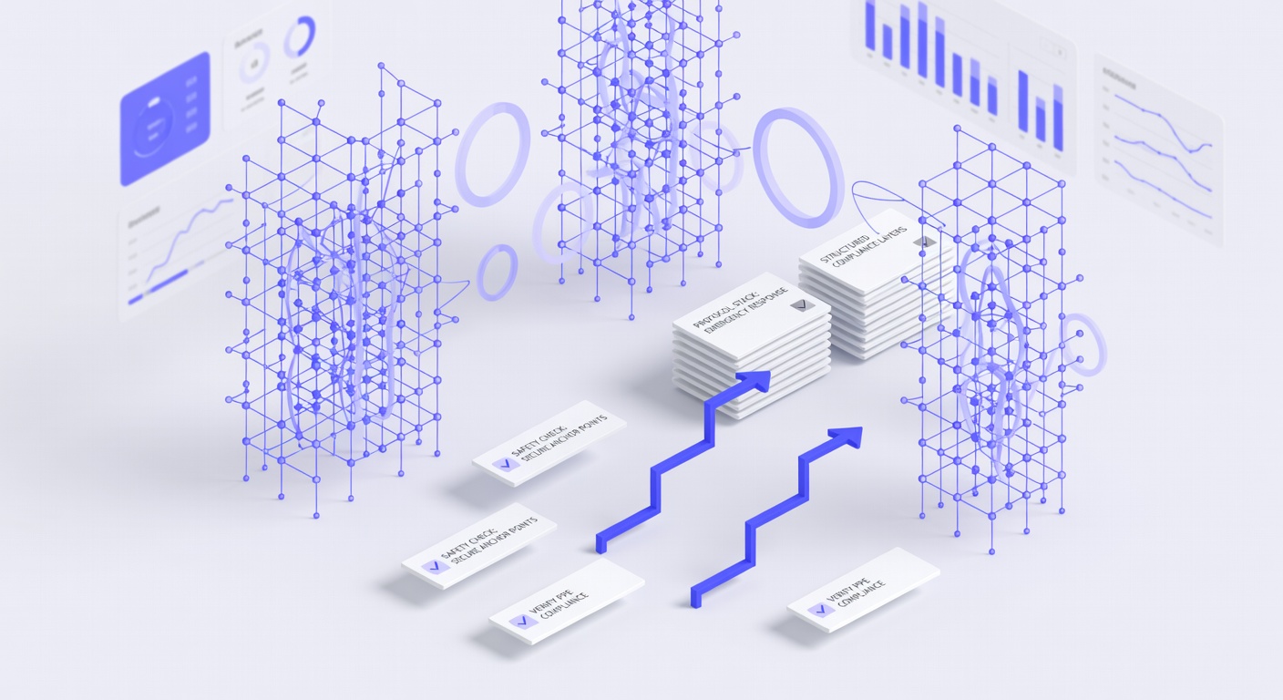 Temporary worker safety on a construction site