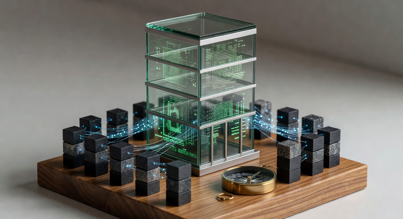 Metaphorical control tower illustrating AI platforms for managing multiple SEO blogs