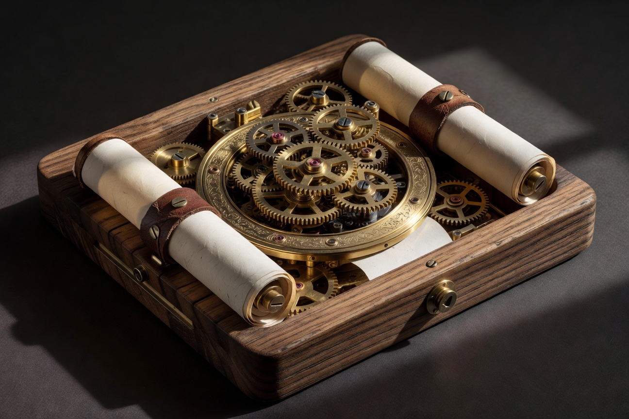 Macro close-up of brass gears for AI tools managing multiple websites SEO