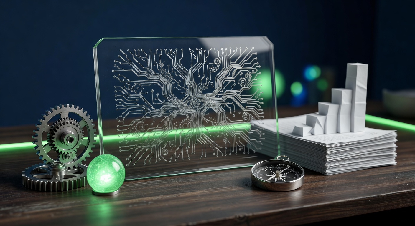 Metaphorical control room illustrating AI platforms for automated SEO blog management