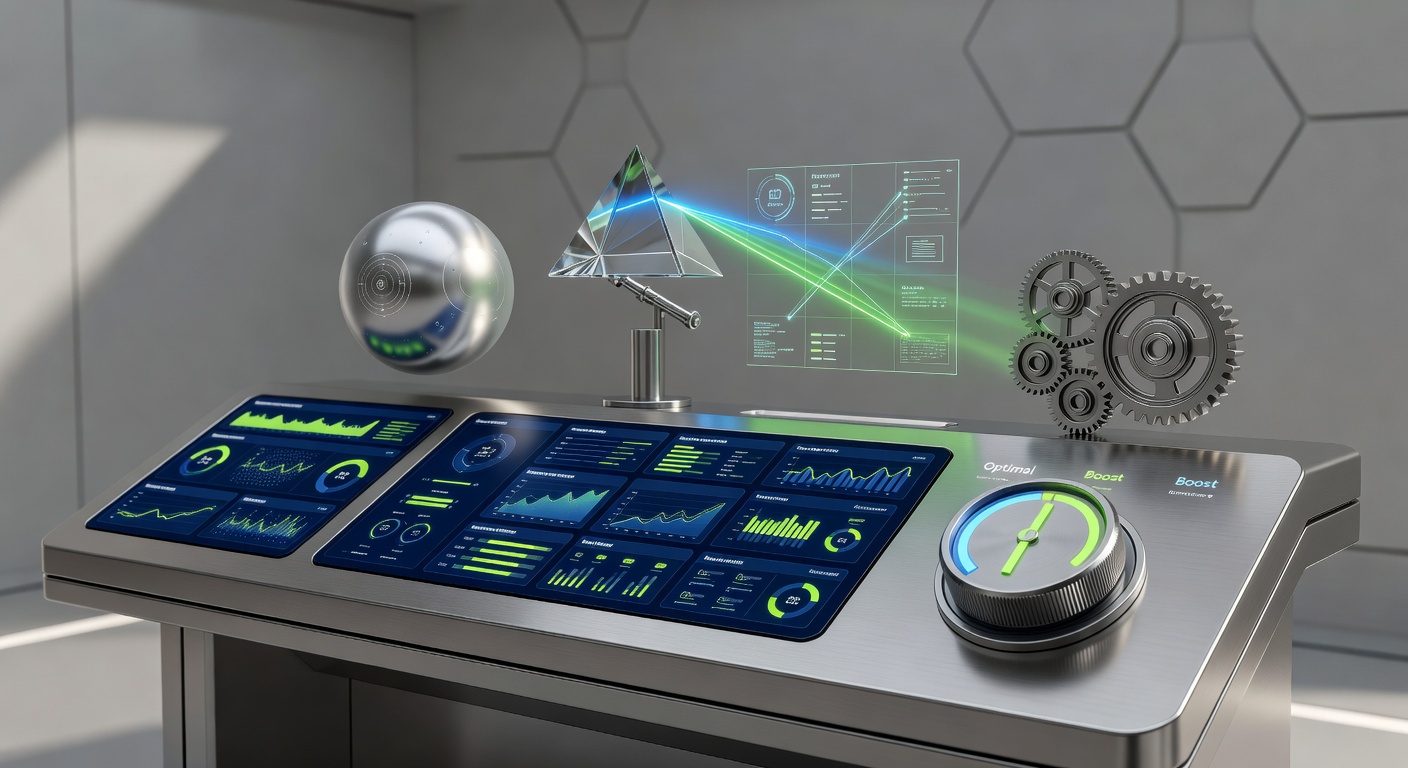Metaphorical control room illustrating AI tools for HubSpot SEO automation